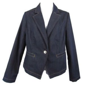 Chico’s Denim Dream Wash Refined Denim Jacket sz1